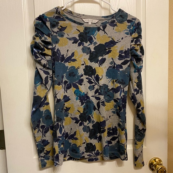 Rocha John Rocha Tops - JOHN ROCHA FLORAL LONG SLEEVE SHIRT SZ 8